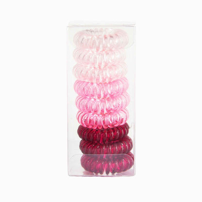 Spiral No-Crease Ponytail Holders for All-Day Comfort - 9 pcs - BON's