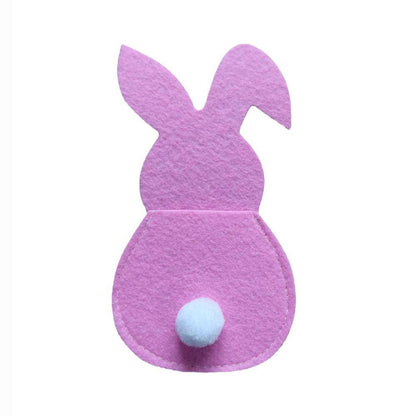 4pcs Easter Bunny Cutlery Holder for Happy Easter Table Decorations and Tableware Accessories - BON's